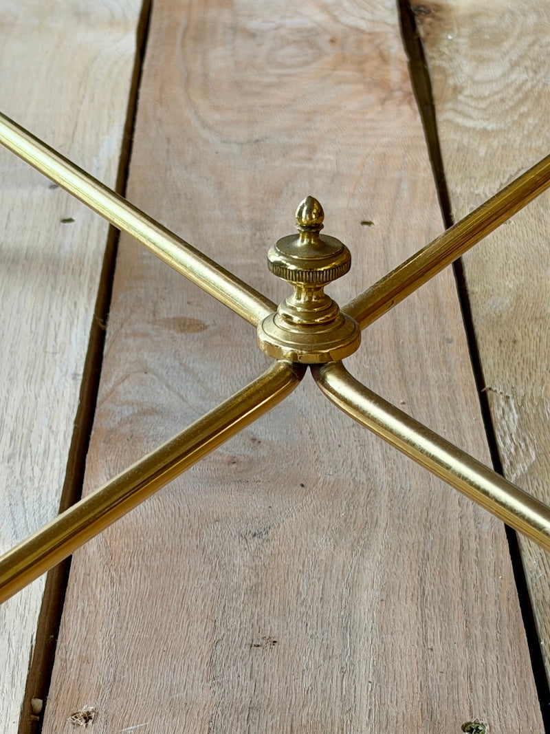 Antique French Bronze Table with Marble Top 19th C.