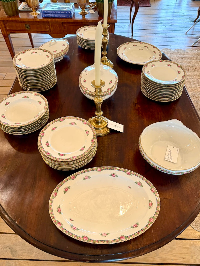Antique French Set of Limoges Dinnerware