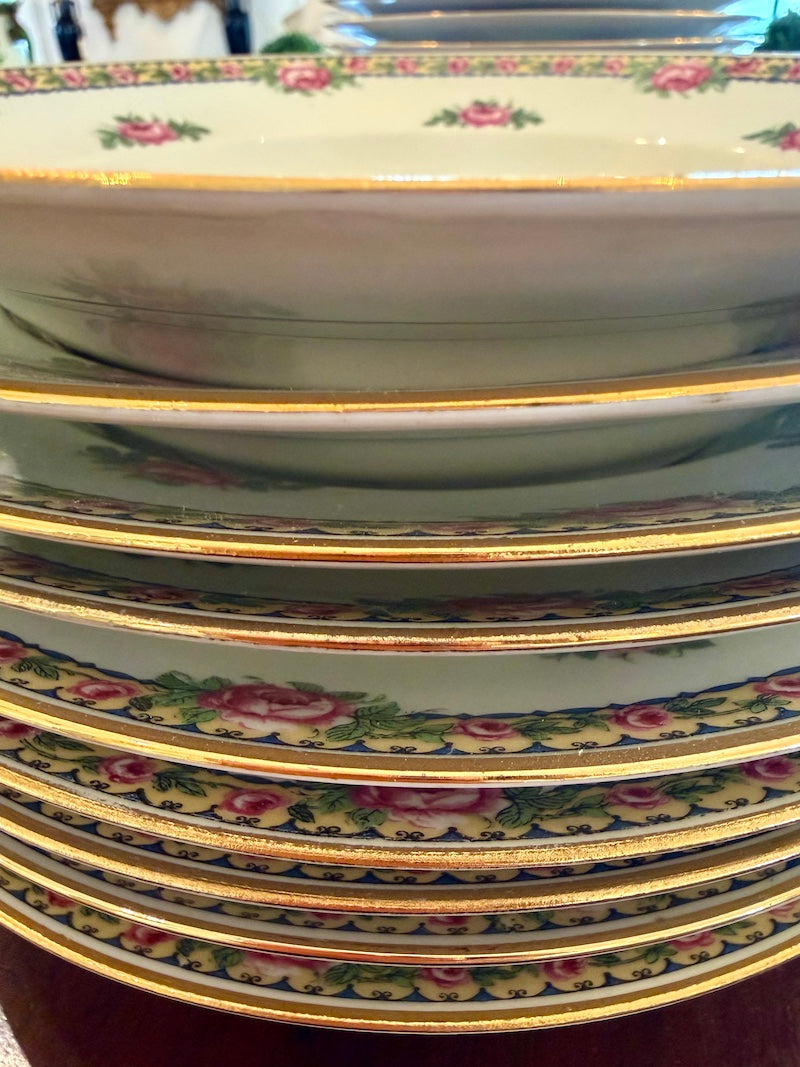 Antique French Set of Limoges Dinnerware