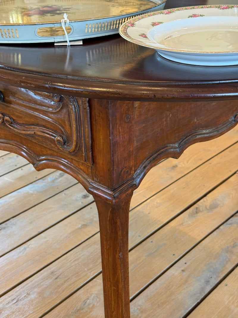 Antique Italian Tuscan Oval Table