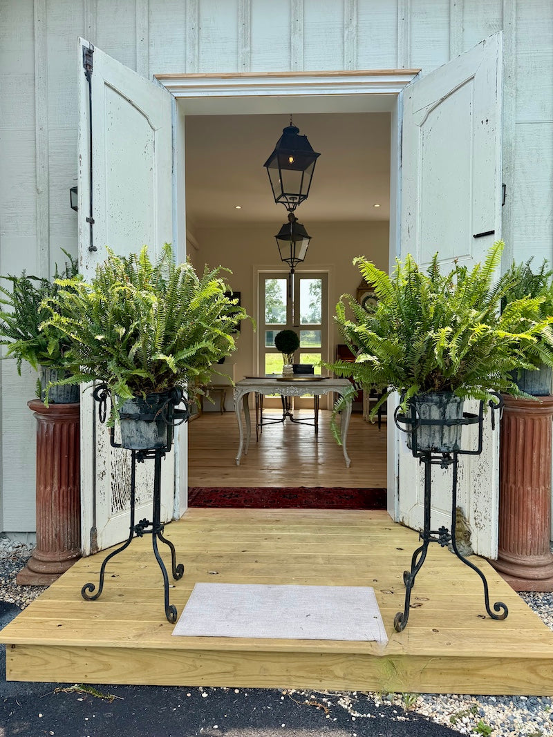 Antique Pair of Wrought Iron Plant Stands