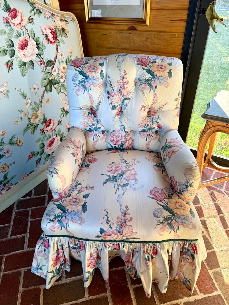 Pair of Armchairs in Lee Jofa Fabric from designer's home in Middleburg