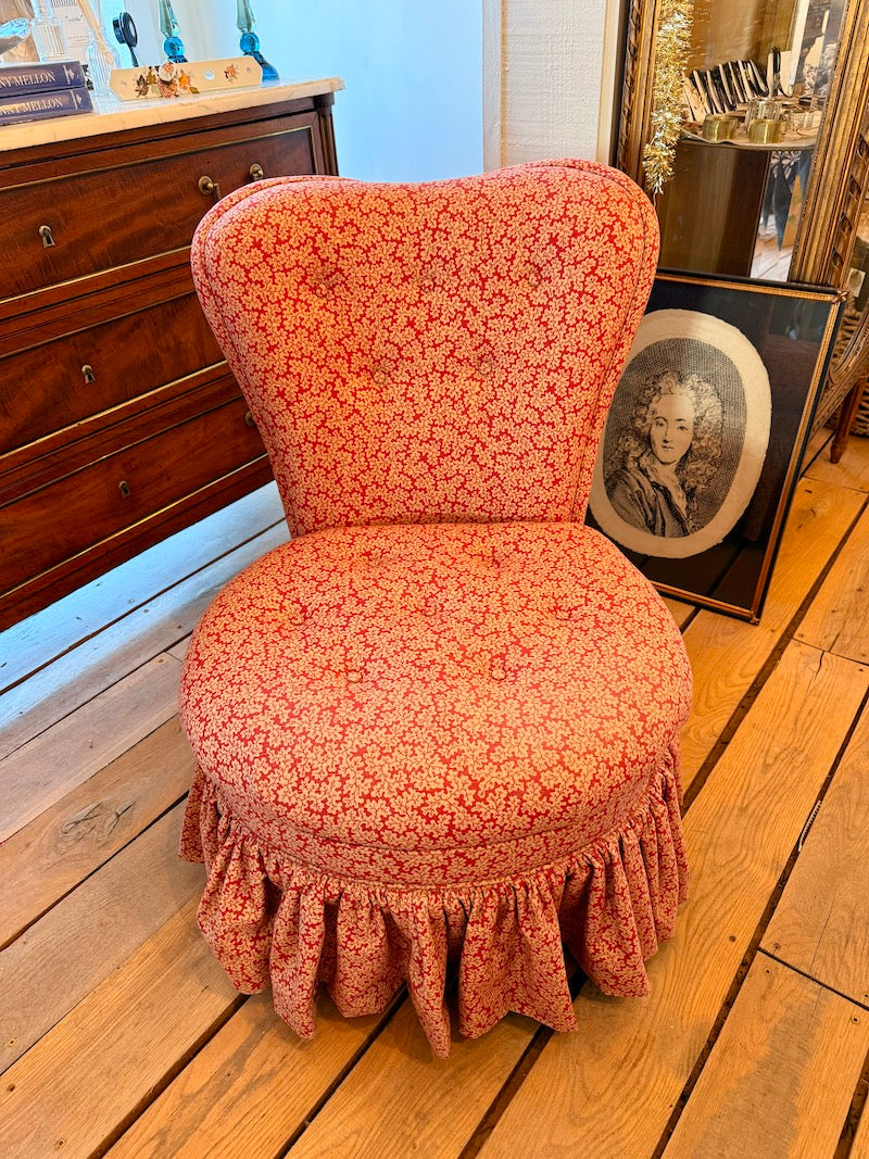 Slipper Chair with designer fabric