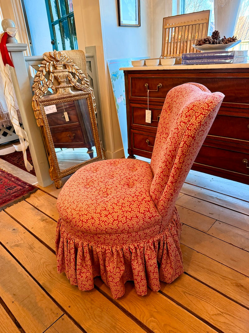 Slipper Chair with designer fabric