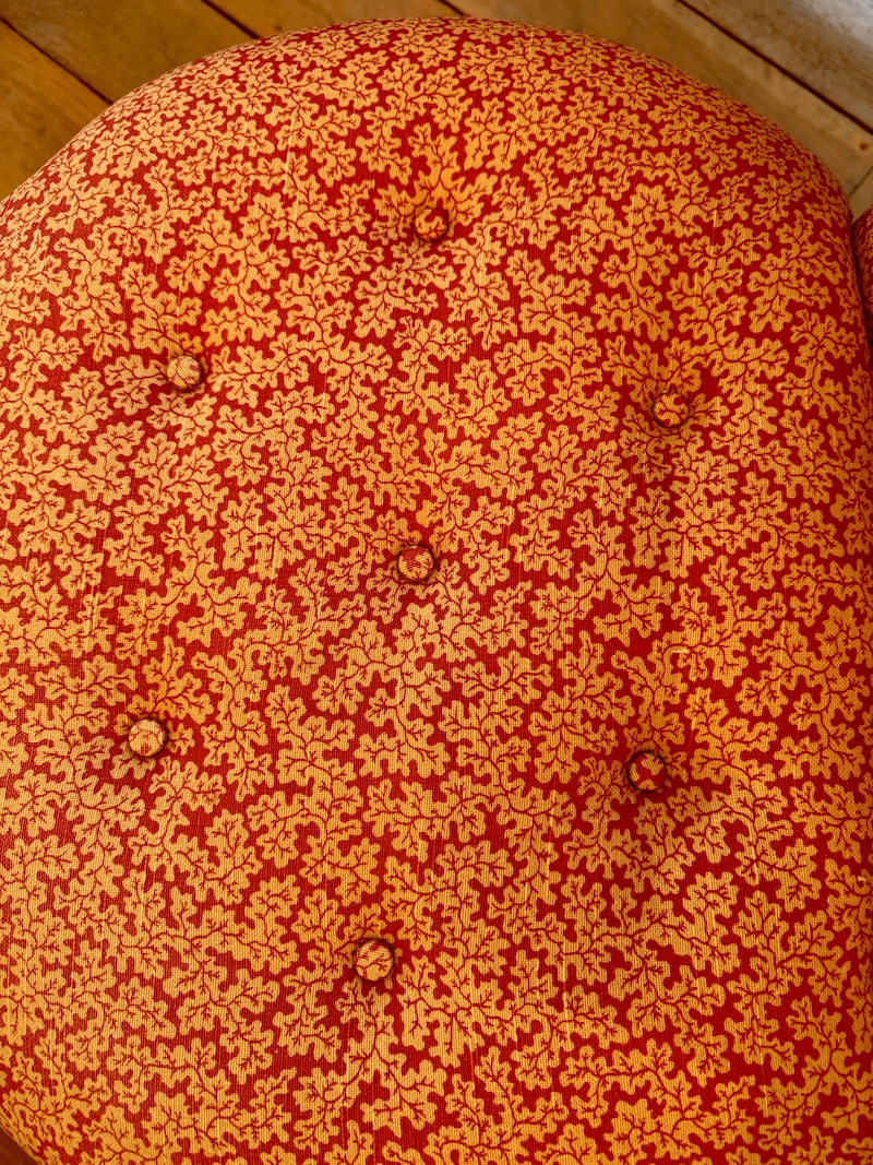 Slipper Chair with designer fabric