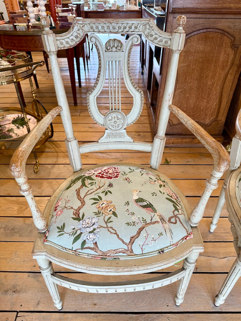 Antique French Pair of Fauteuil, with beautiful patina