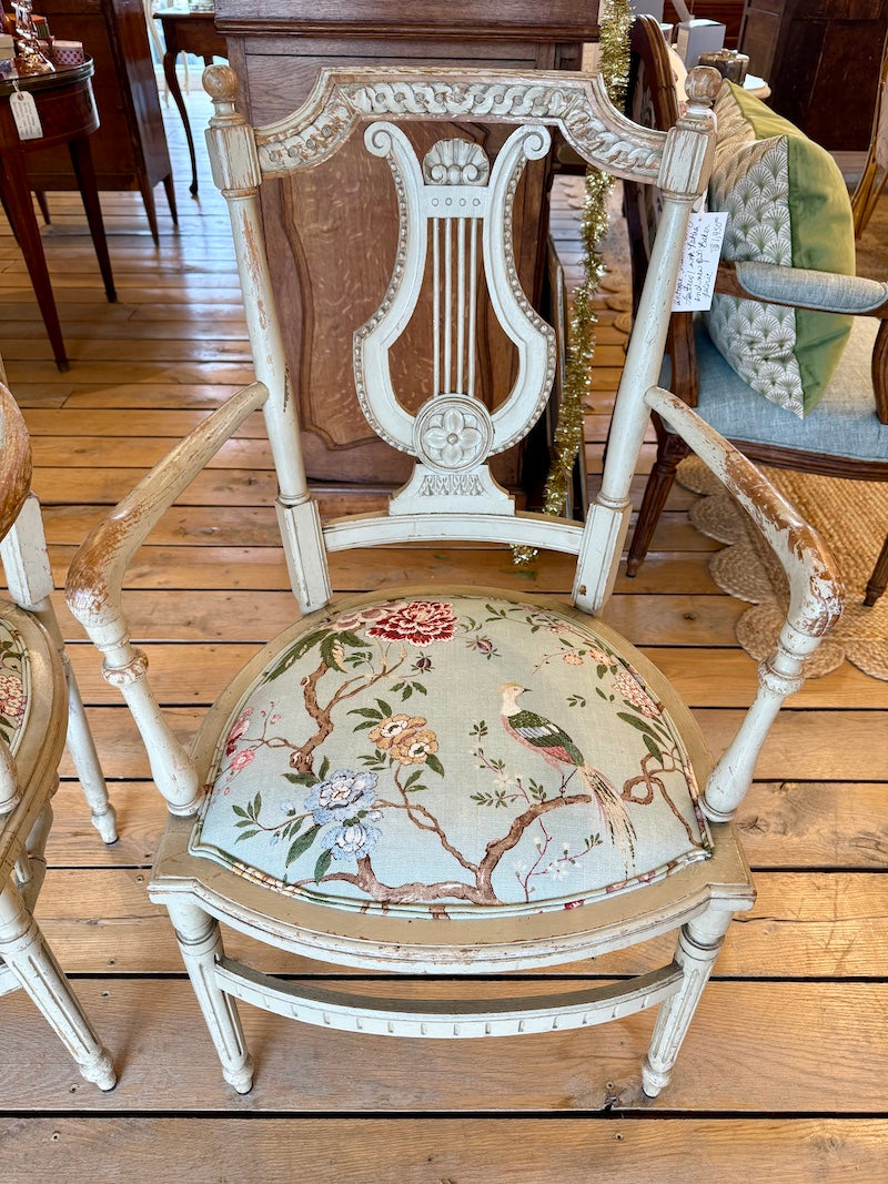 Antique French Pair of Fauteuil, with beautiful patina