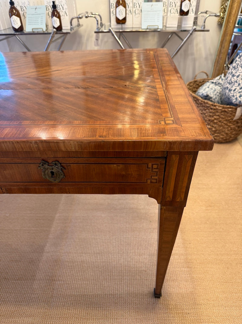 Antique French Louis XVI Desk with Marquetry