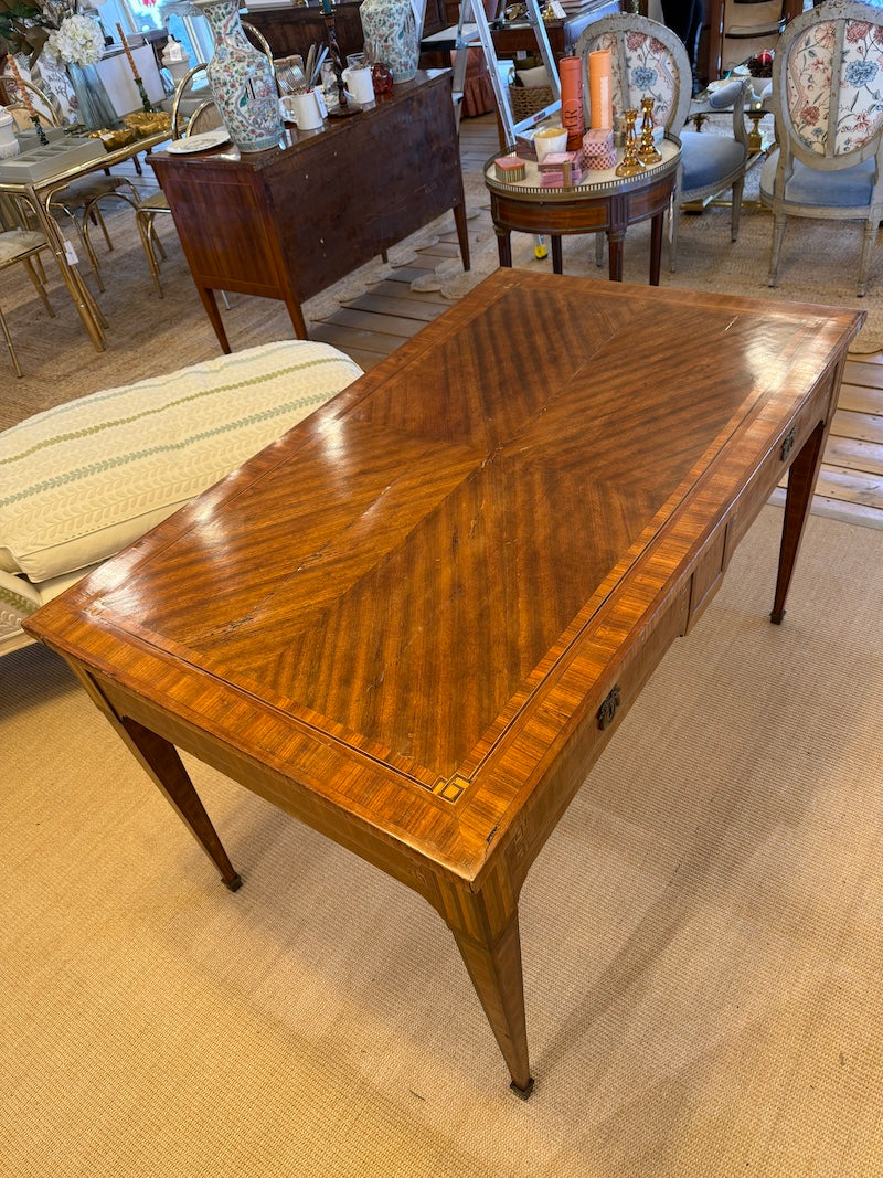 Antique French Louis XVI Desk with Marquetry