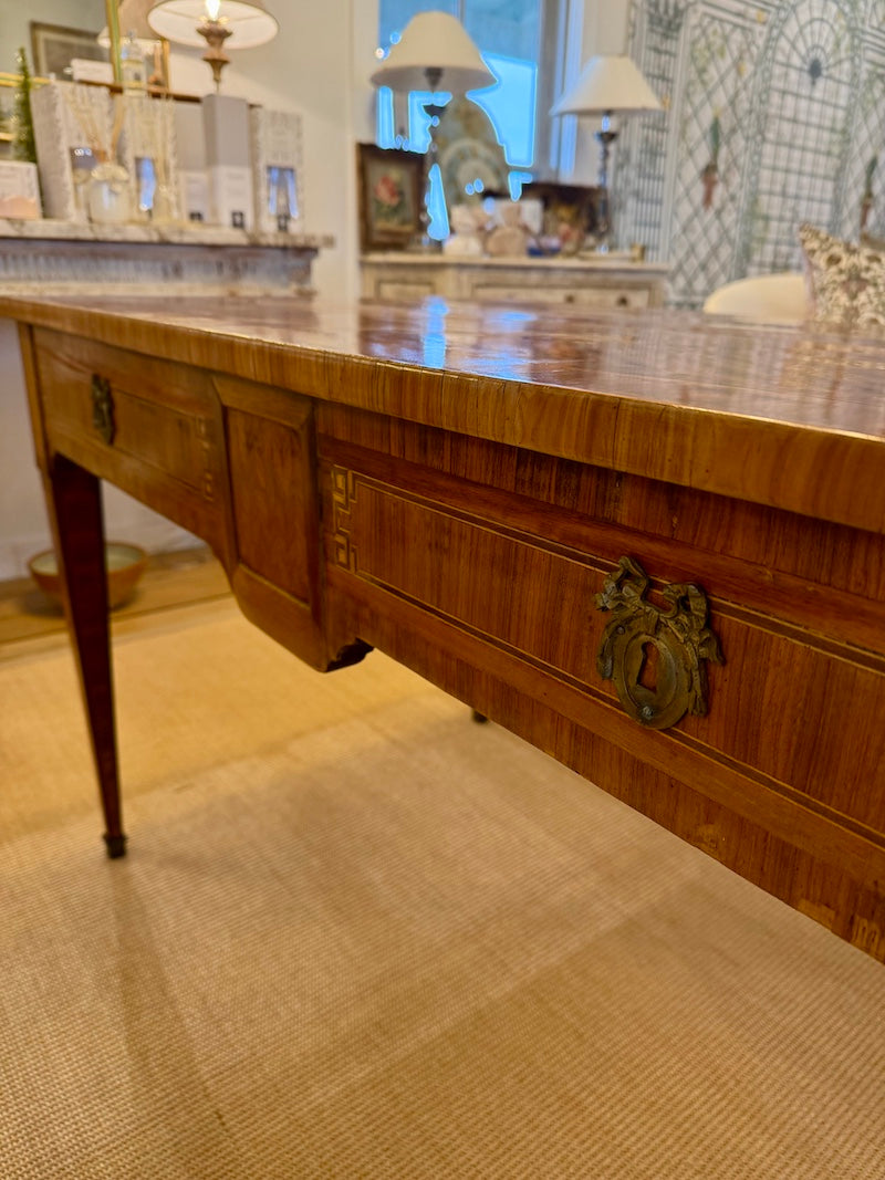 Antique French Louis XVI Desk with Marquetry
