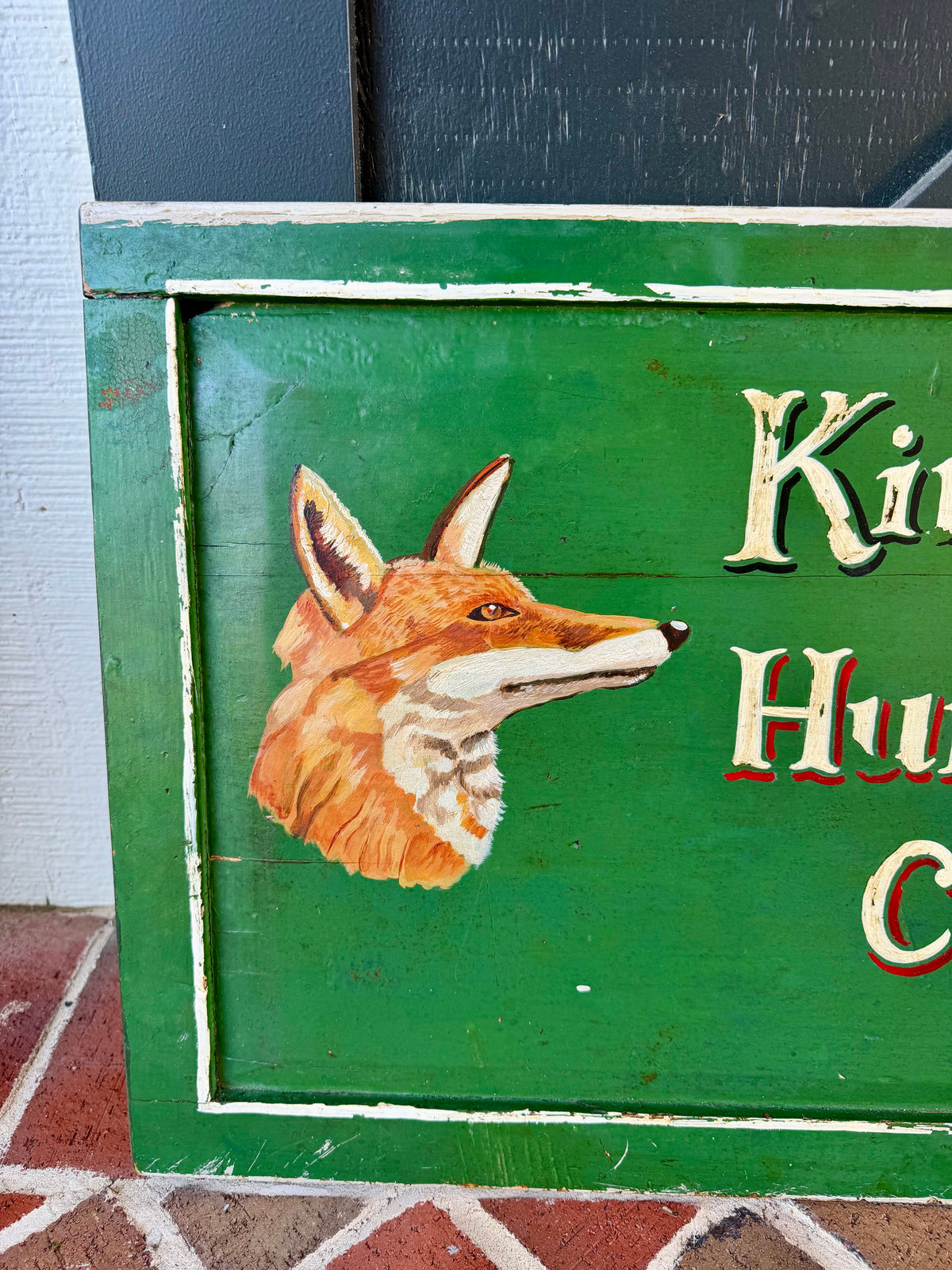English Antique Hunting Sign