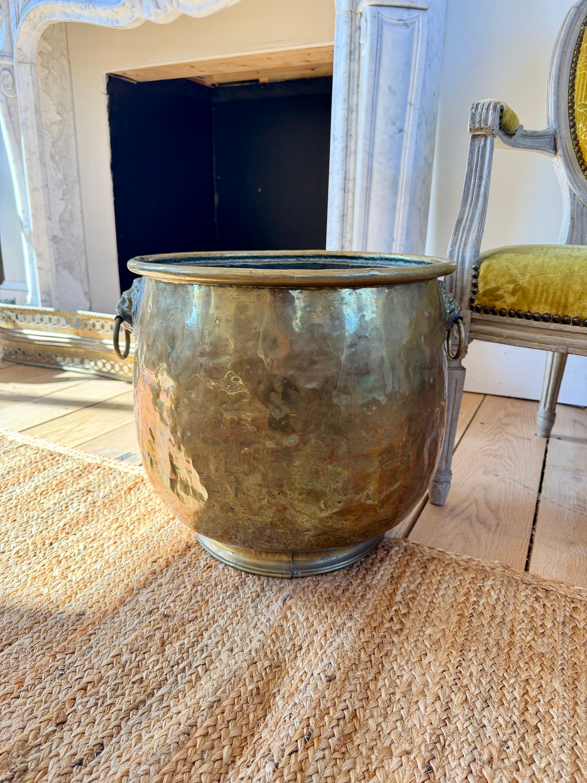 English Antique Brass Bucket