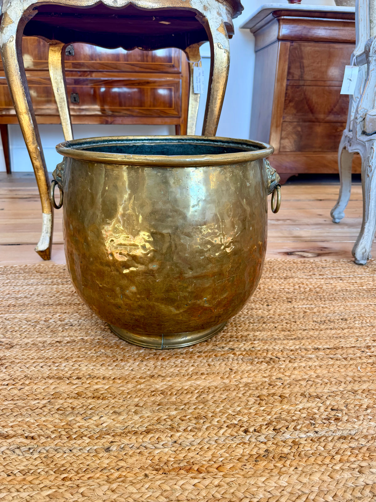 English Antique Brass Bucket