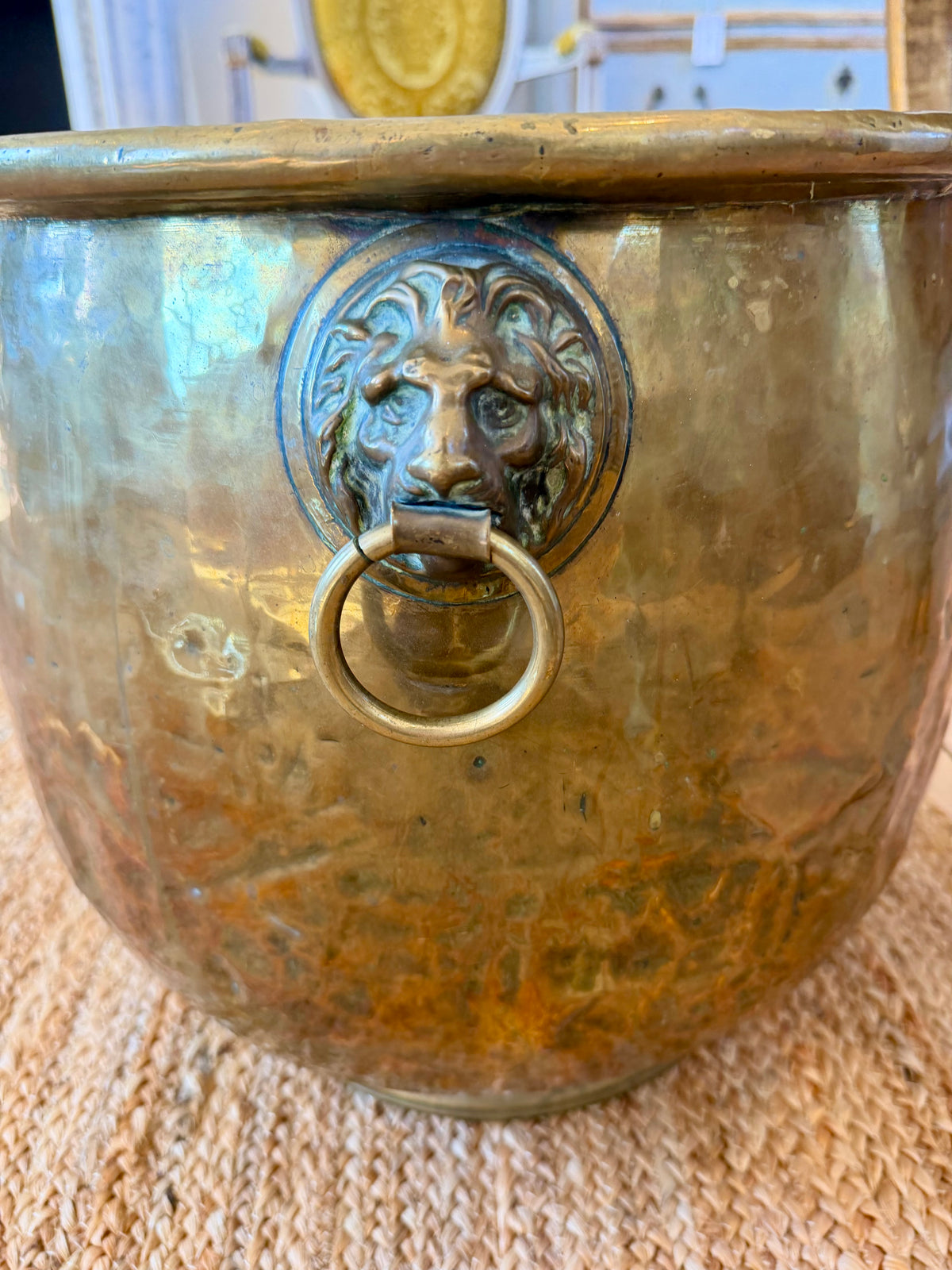English Antique Brass Bucket