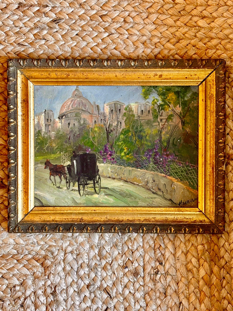 Italian Oil Painting 19th Century, Signed