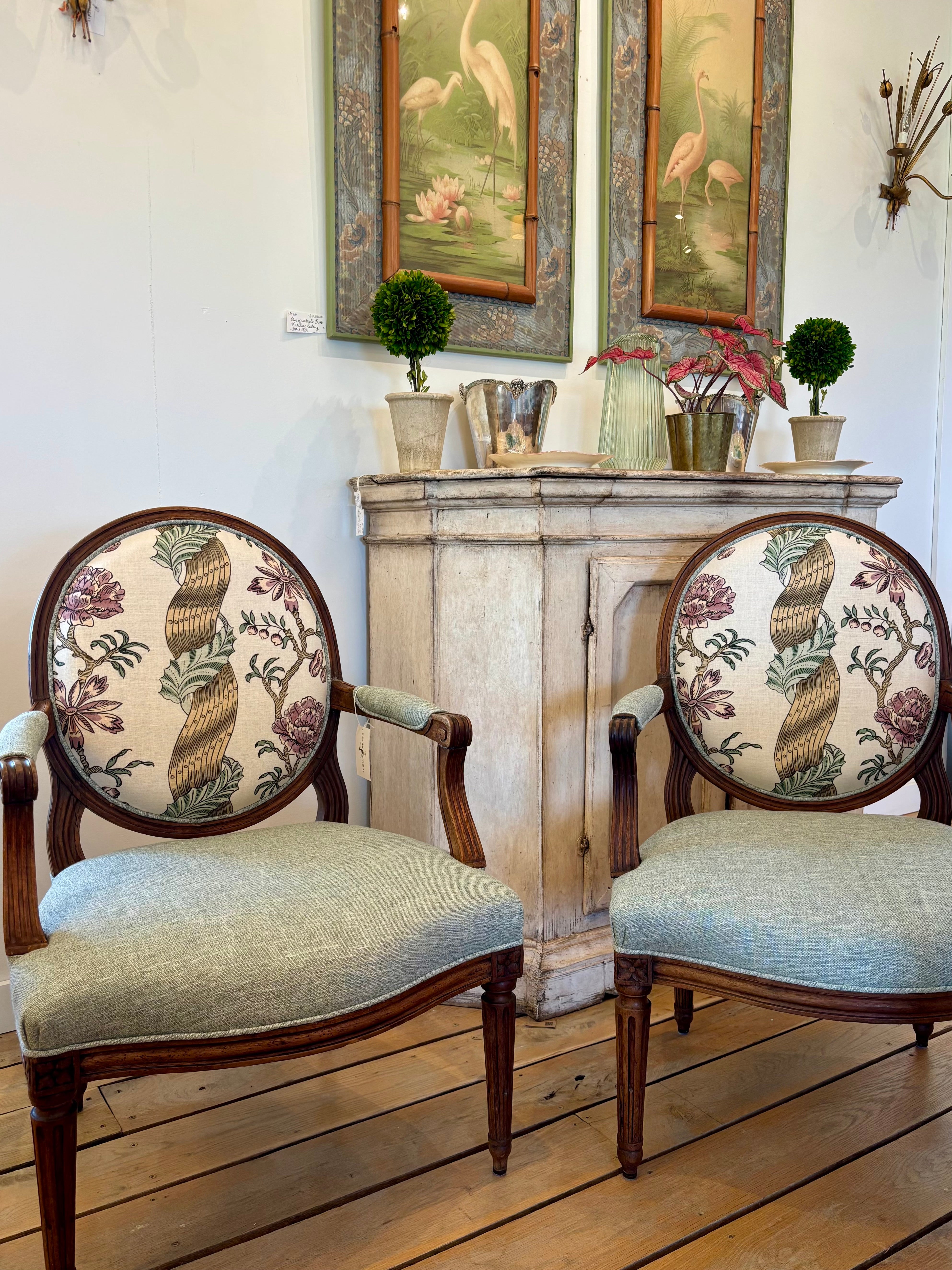 Pair of French Armchairs Louis XVI - 18th Century