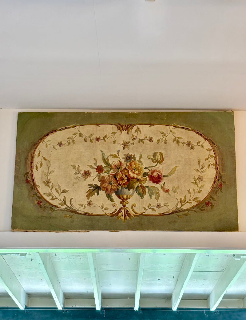 French Oil Panel Painting on Canvas