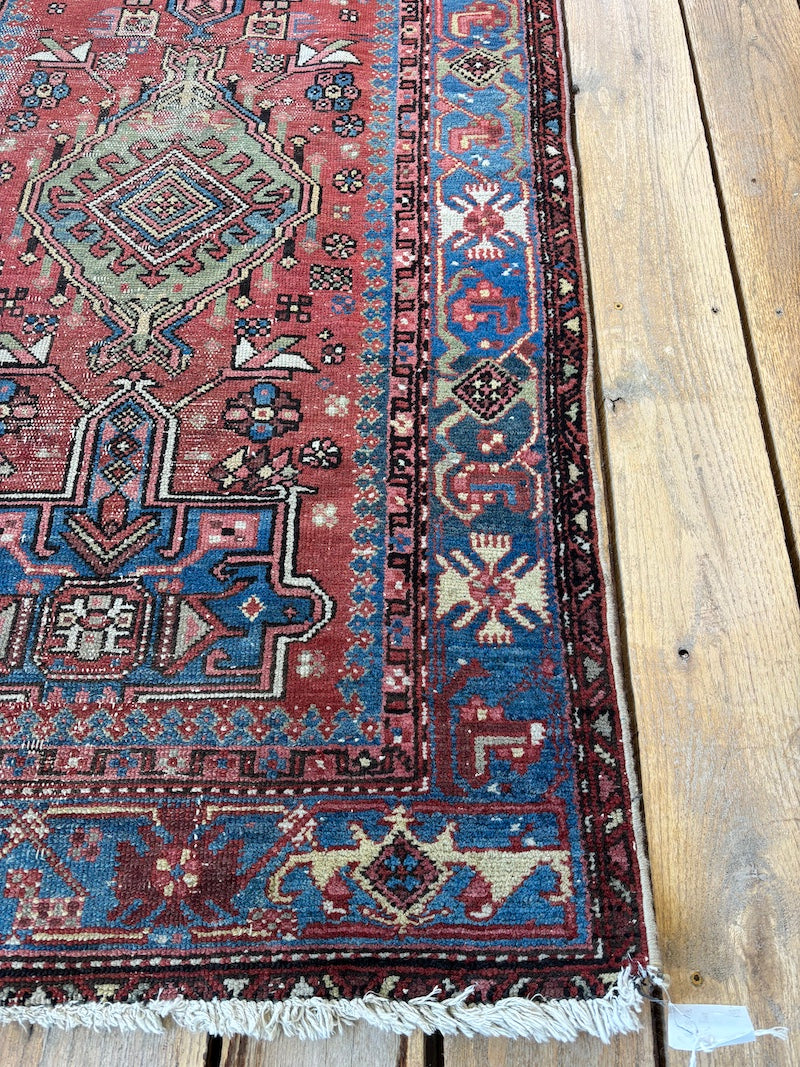 Antique Caucasus Tribal Wool Runner