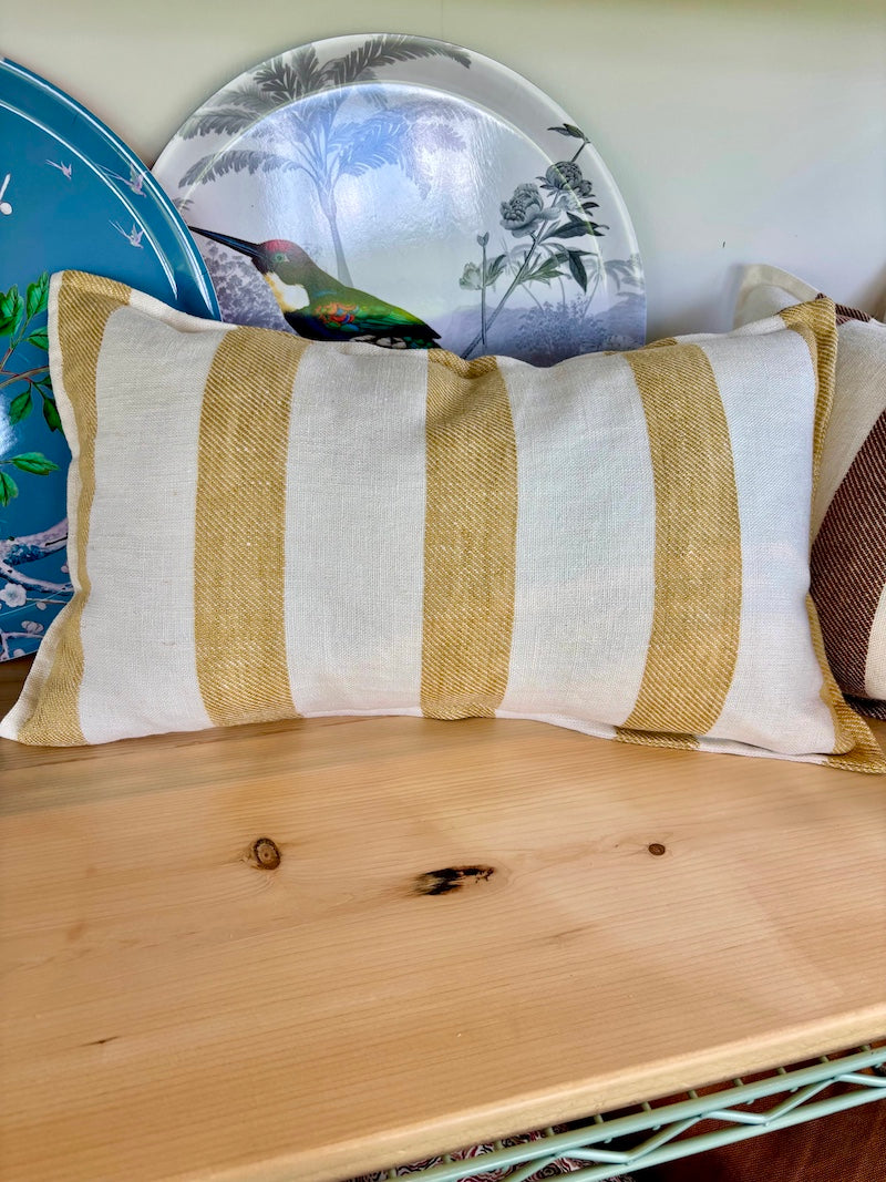 Bastide Cushion Curry Stripes