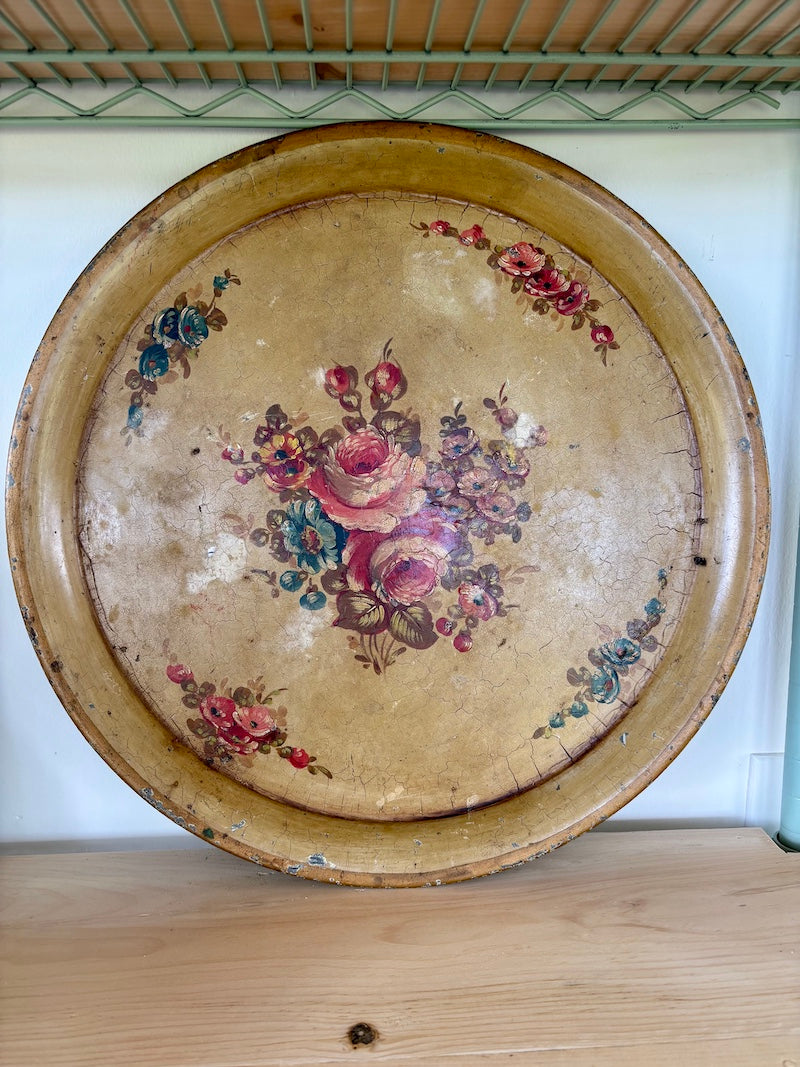 English Beautiful Hand-Painted Tray