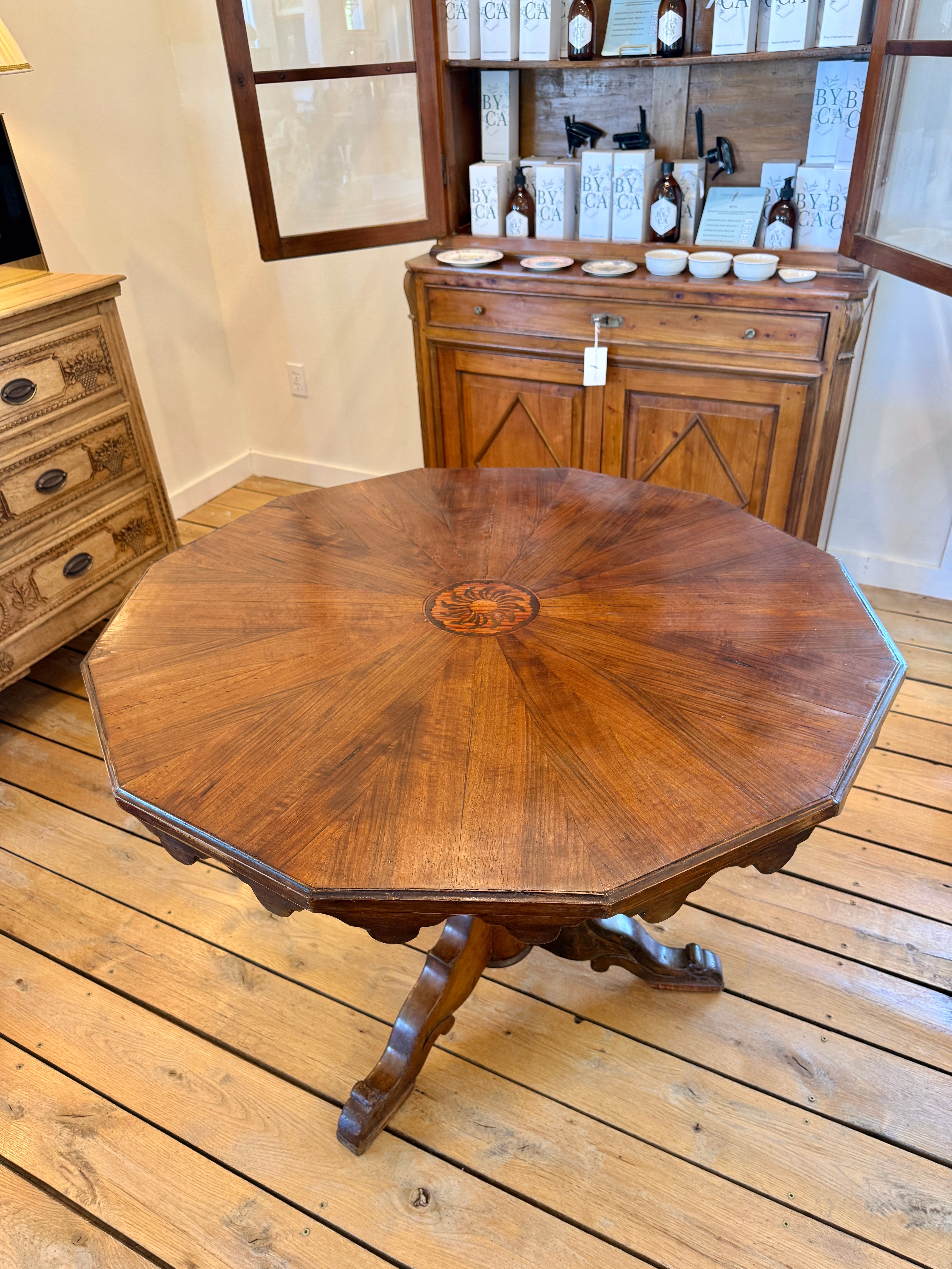 Antique Italian Marquetry Table