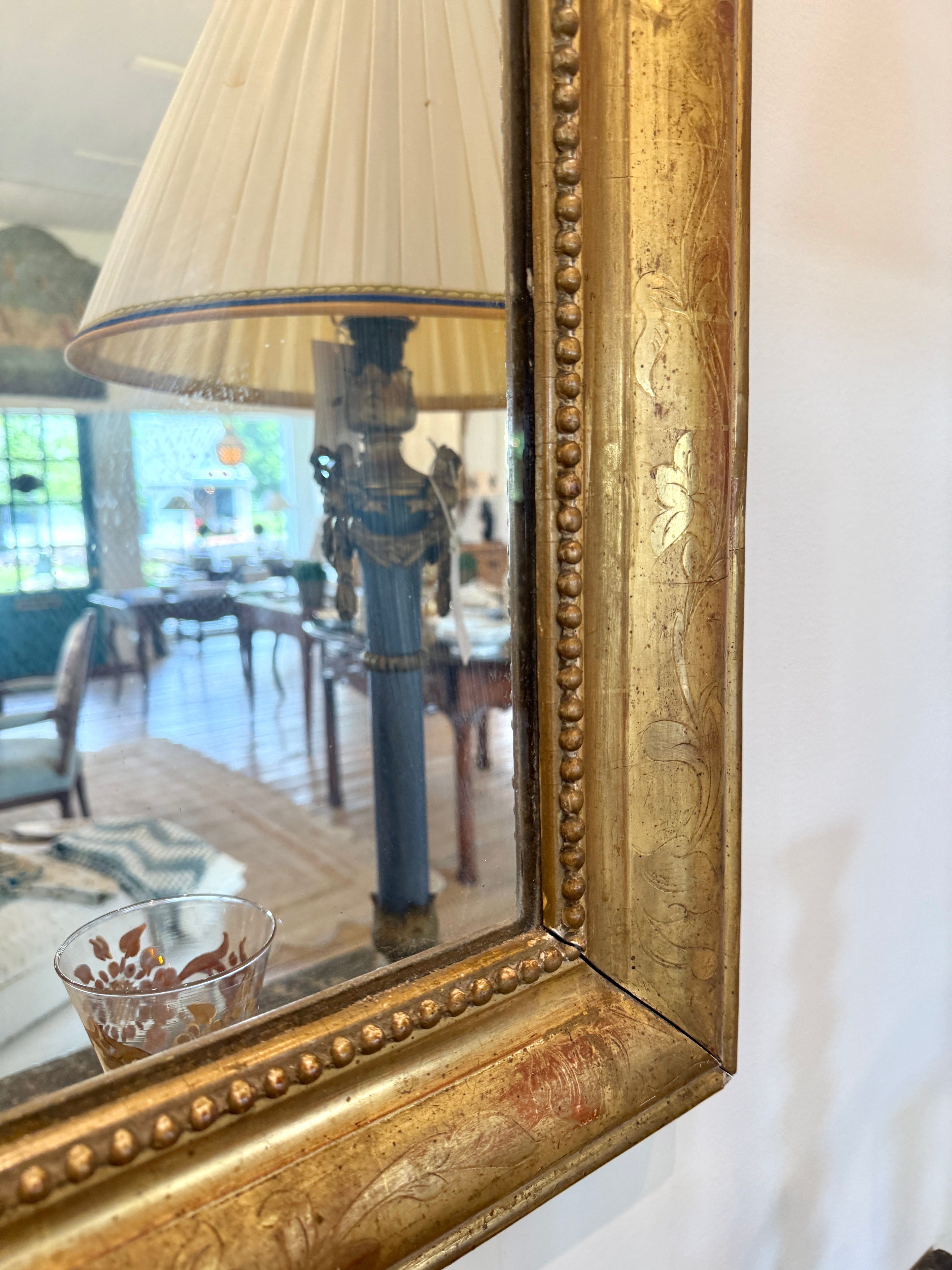 Antique French Mirror, Louis Philippe 19th C.