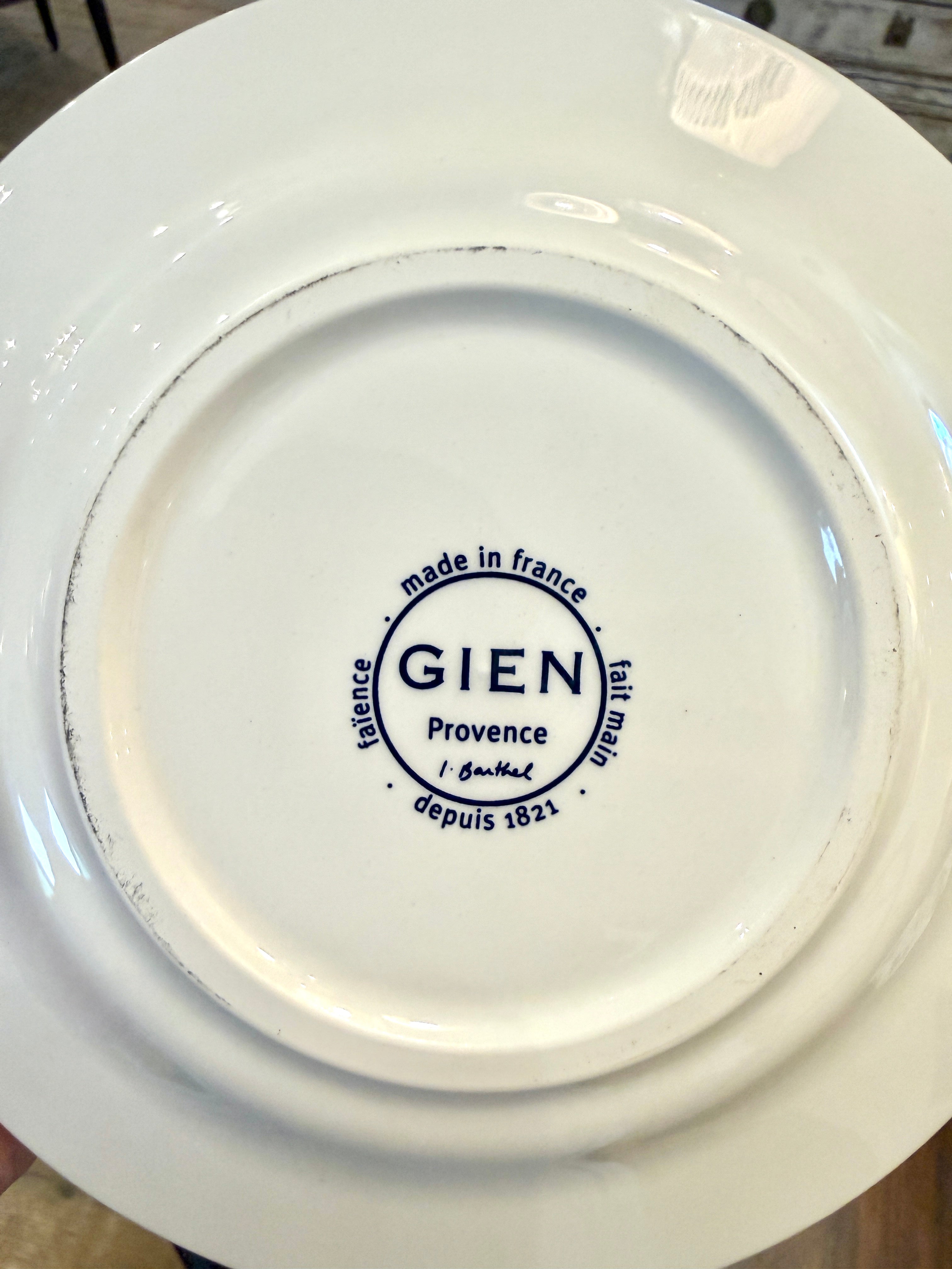 French Gien Plate Provence