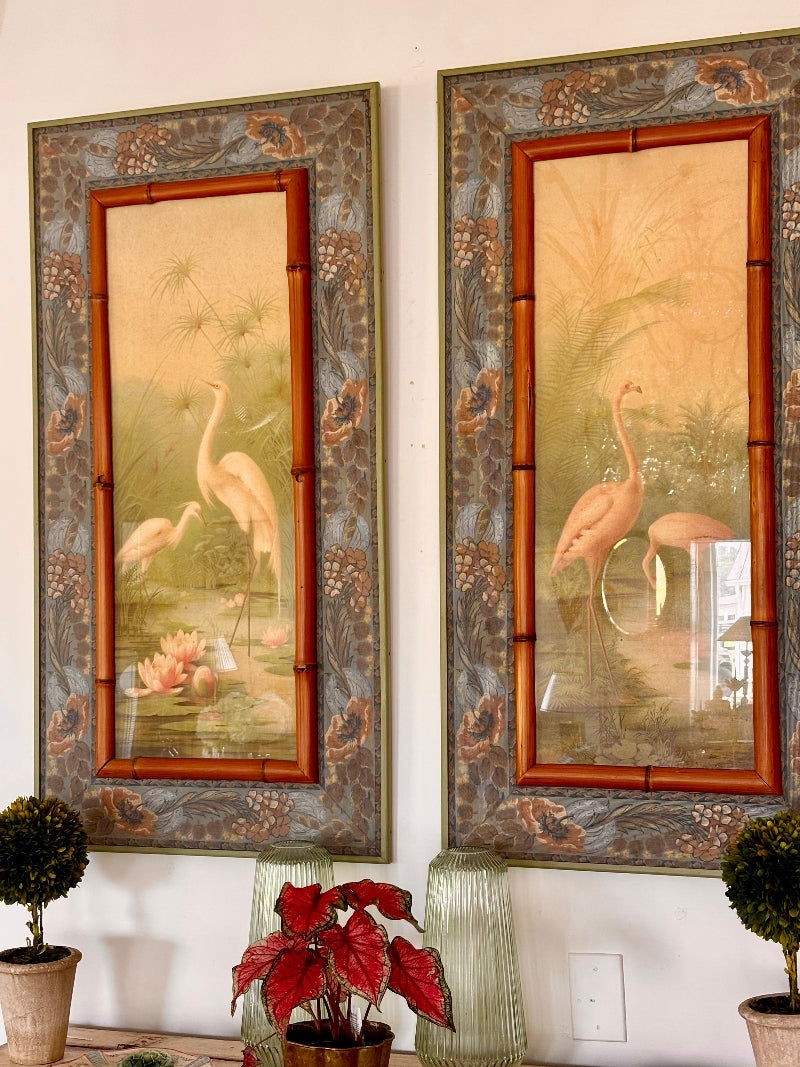 Crane and Flamingo Prints