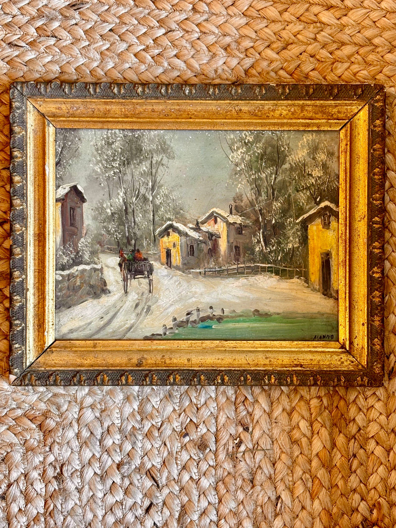 Italian 19th Century Signed Oil Painting