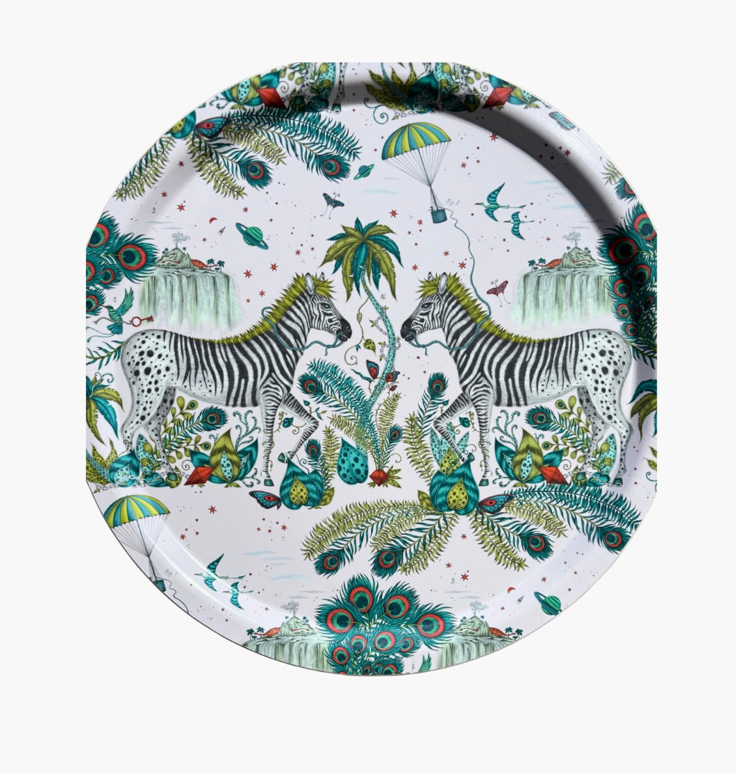 Medium Round Tray Lost World/Lime