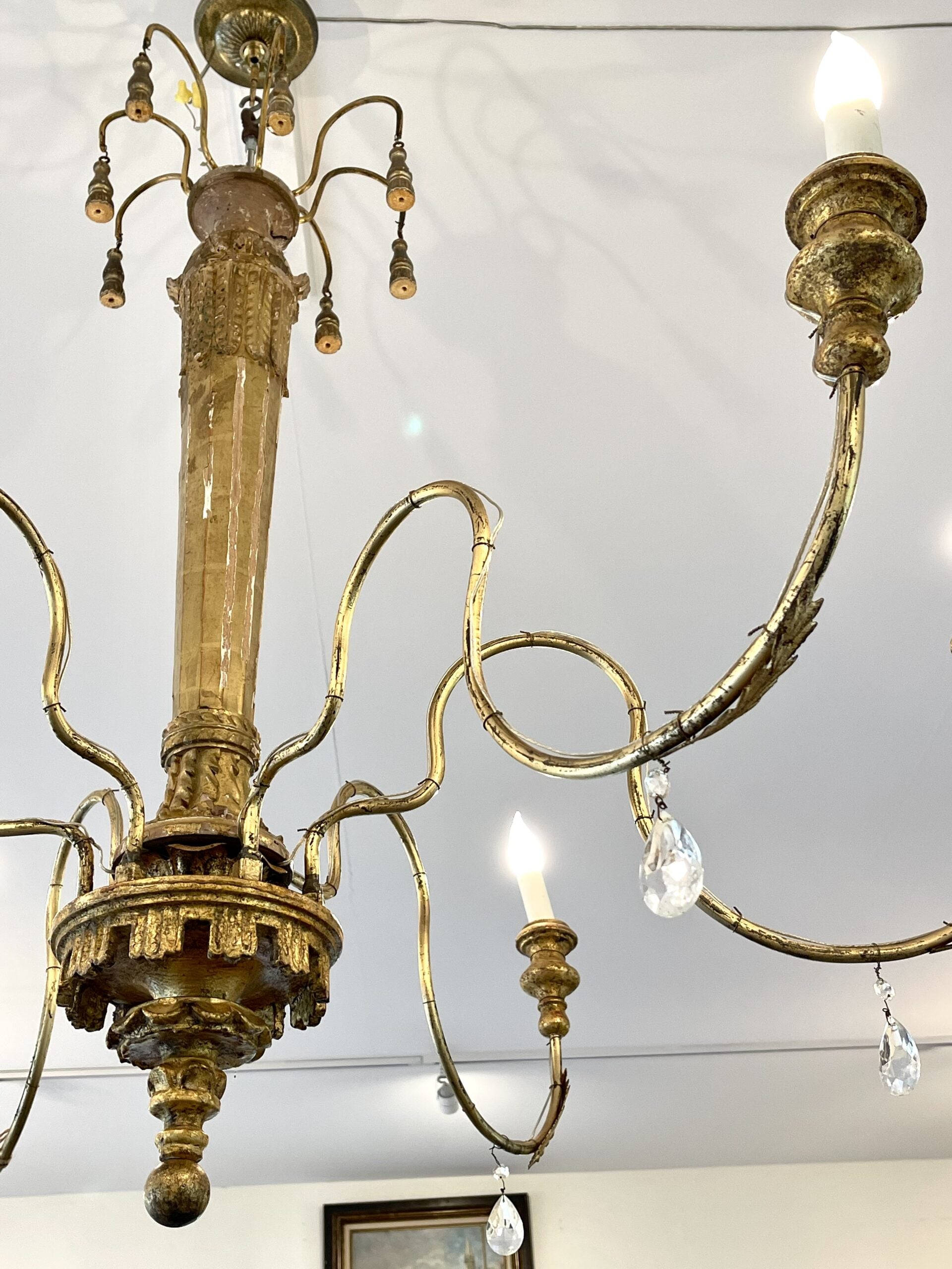 218LICandlestickChandelierGold4