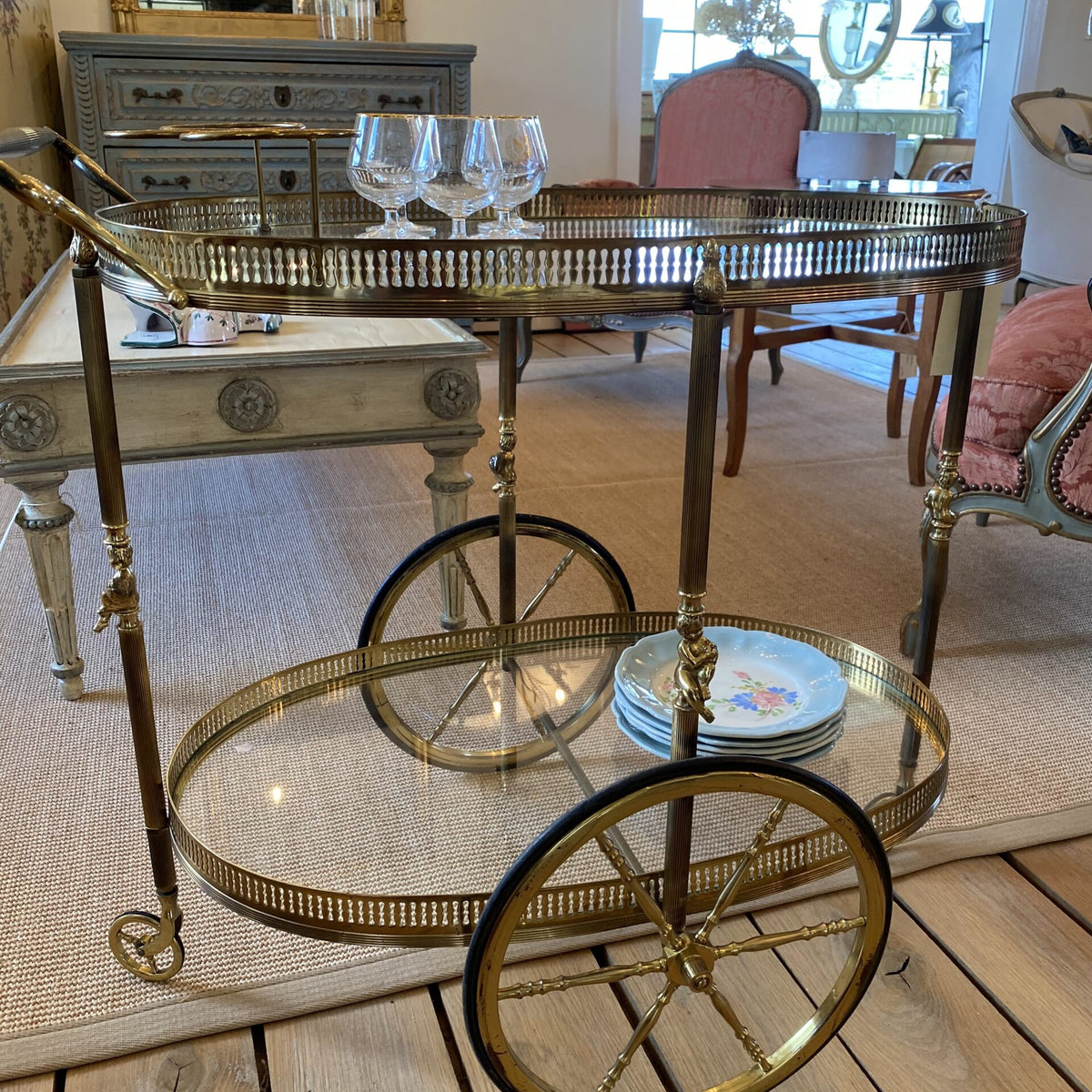 antique tobacco cart Antique Bar Cart
