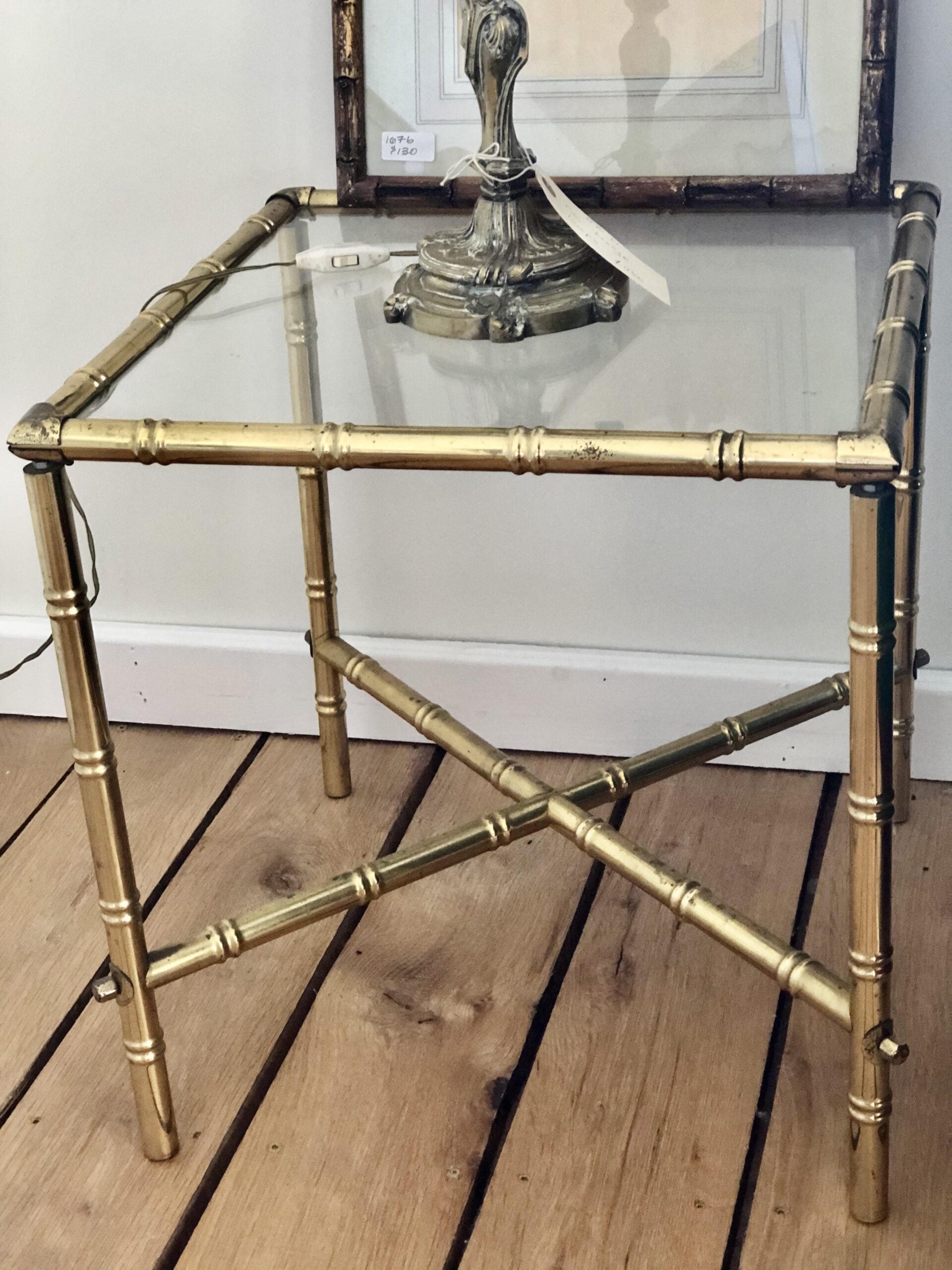 Pair bamboo tables