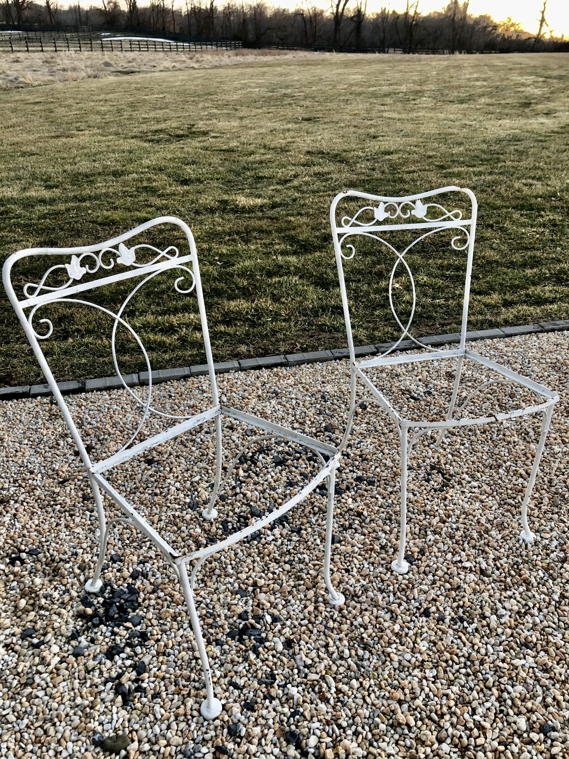 White Metal Chairs